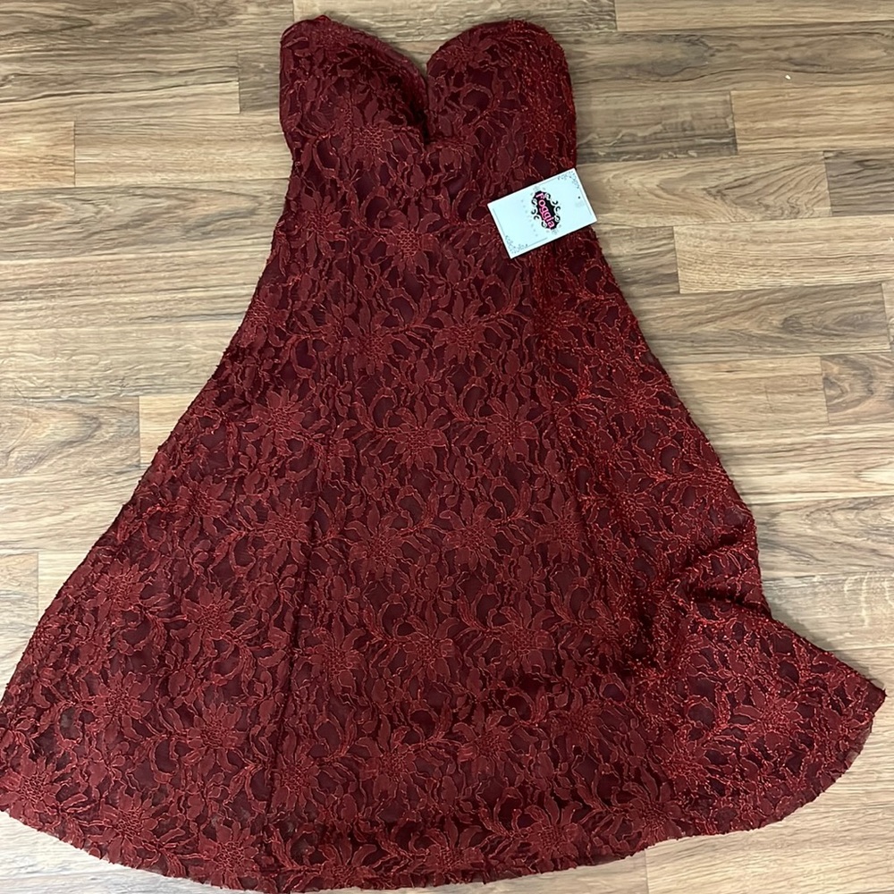 Burgundy Dress from Boutique. Never worn. Size M but runs small.
